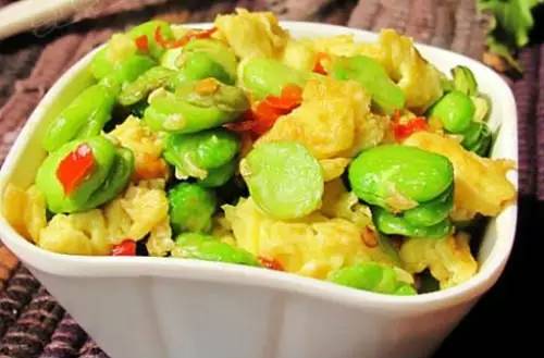 鸡蛋盐豆子的做法